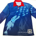 2016 Hot Sale Custom Sublimation Long Sleeve Fishing Polo Shirt